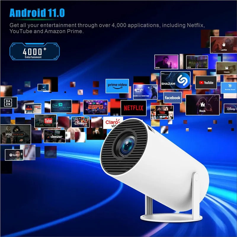 Portable Pro Projector HD Android 11